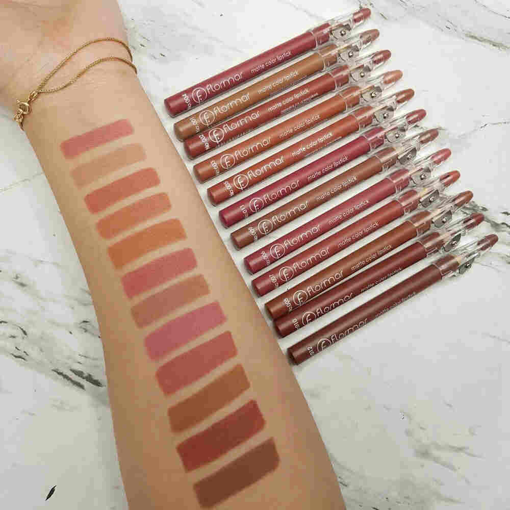Flormar Lip Pencils Waterproof Lipliner Set 12 Pieces